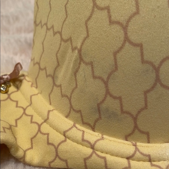 Soma Embraceable Bra 34DD & 2 Pairs Lace Hipster Panties Yellow - Picture 6 of 7